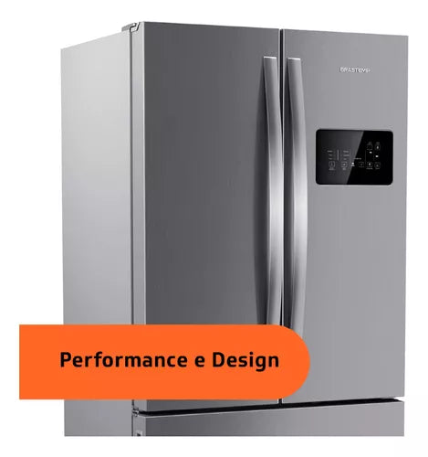 Geladeira Brastemp Frost Free French Door A+++ 554 Litros Co Cor Inox 110V