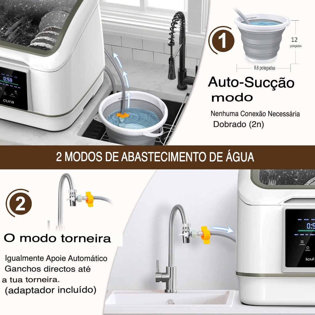 Máquina de lavar louça portátil compacta mini