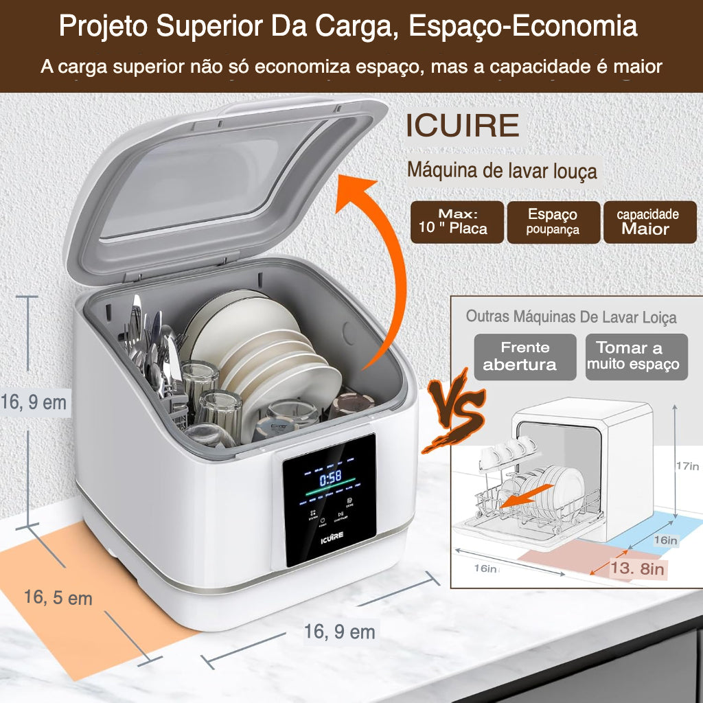 Máquina de lavar louça portátil compacta mini