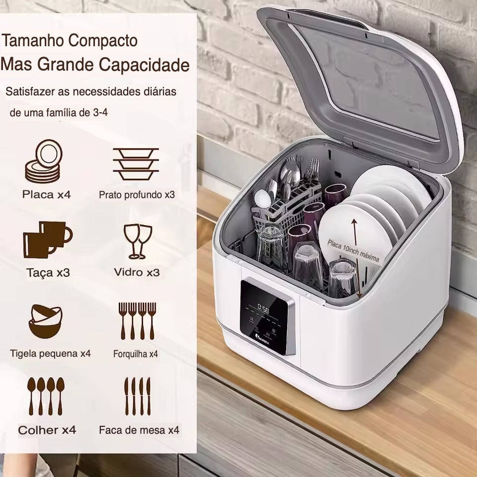 Máquina de lavar louça portátil compacta mini