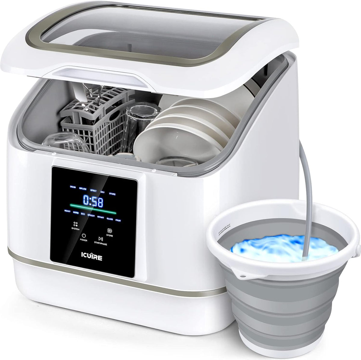 Máquina de lavar louça portátil compacta mini