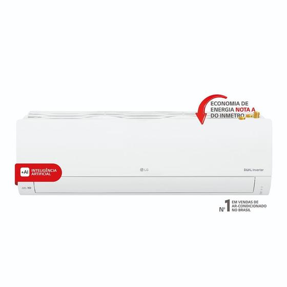 Ar Condicionado Split Hi Wall LG Dual Inverter Compact AI 9.000 Btus