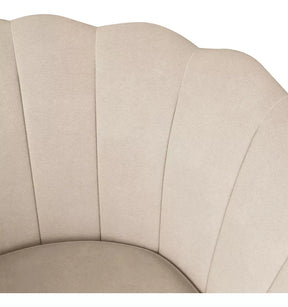 Poltrona Decorativa Pétala Veludo Pés Palito Desenho Do Tecido