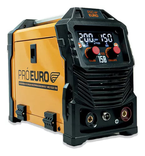 Máquina Solda Mig 150 Flex Tig Lift Mma Sem Gás Bivolt Cor Laranja/Preto Frequência 50 Hz/60 Hz 110V/220V
