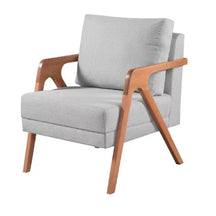 Poltrona Mona – Design Atemporal com Madeira Maciça e Conforto Sofisticado