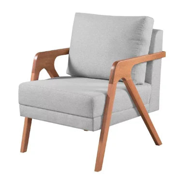 Poltrona Mona – Design Atemporal com Madeira Maciça e Conforto Sofisticado