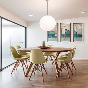 Kit 4 Cadeiras Charles Eames Eiffel Wood Design Varias Cores