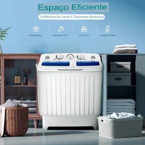 Máquina de lavar roupa portátil - A lavadora portátil que cabe no seu espaço e na sua rotina!